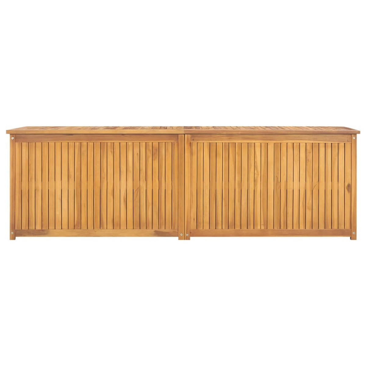 GARTENBOX 175x50x55 cm Massivholz Teak - Braun, Holz (175/55/50cm) - furnicato