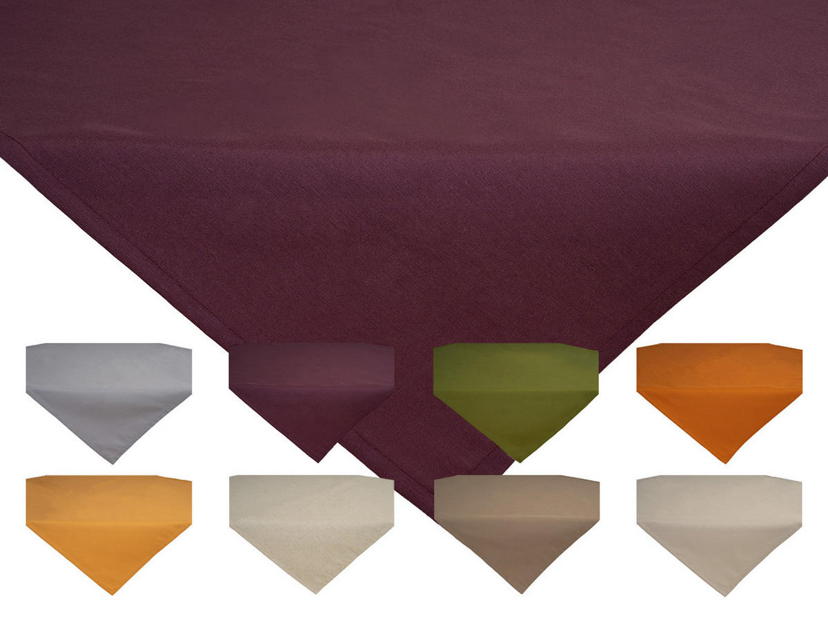 MITTELDECKE Wunschton sukkulenten-violet 80/80 cm - Violett, Textil (80/80cm) - beties Heimtextil