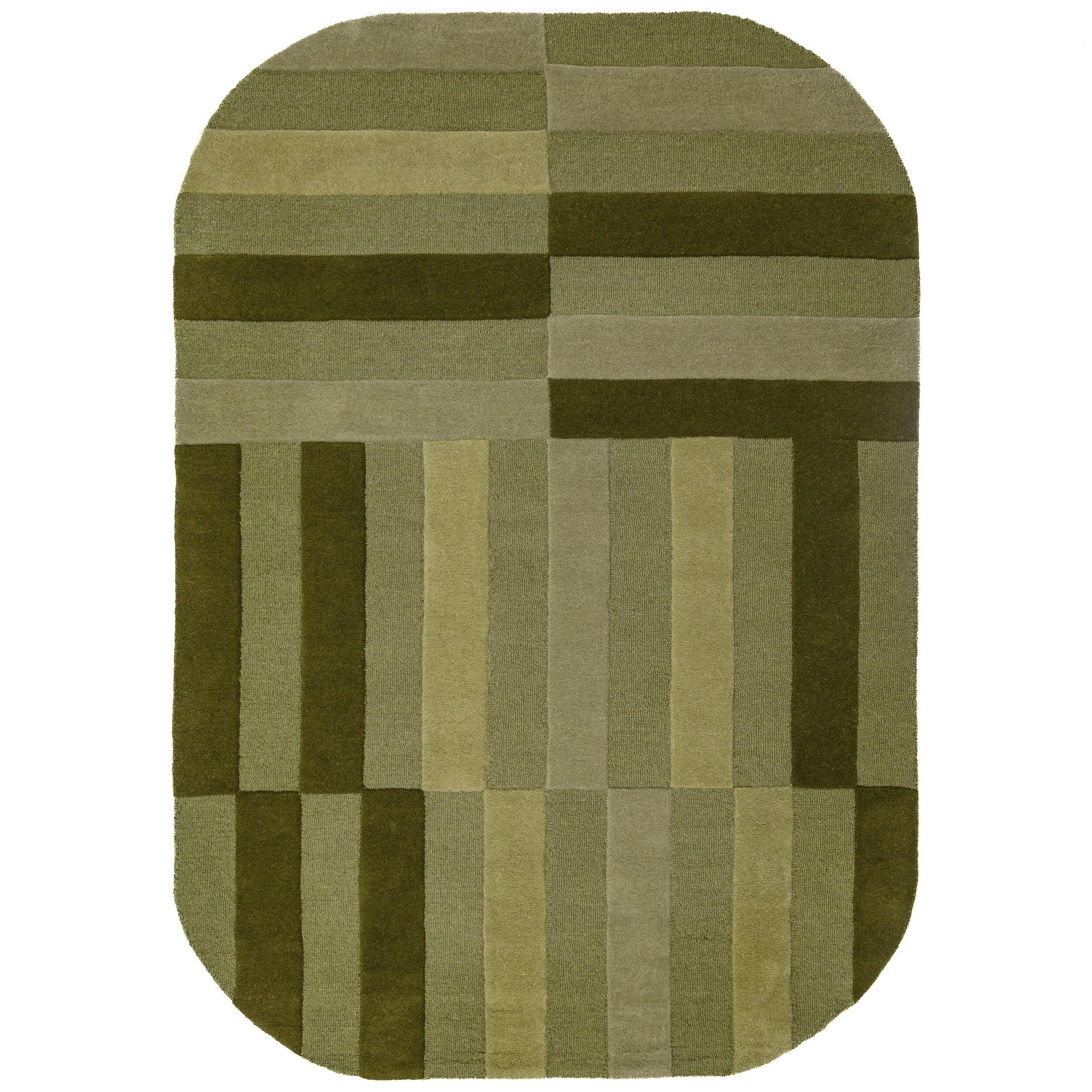 Kadima Design Wollteppich Grün 140x200 cm