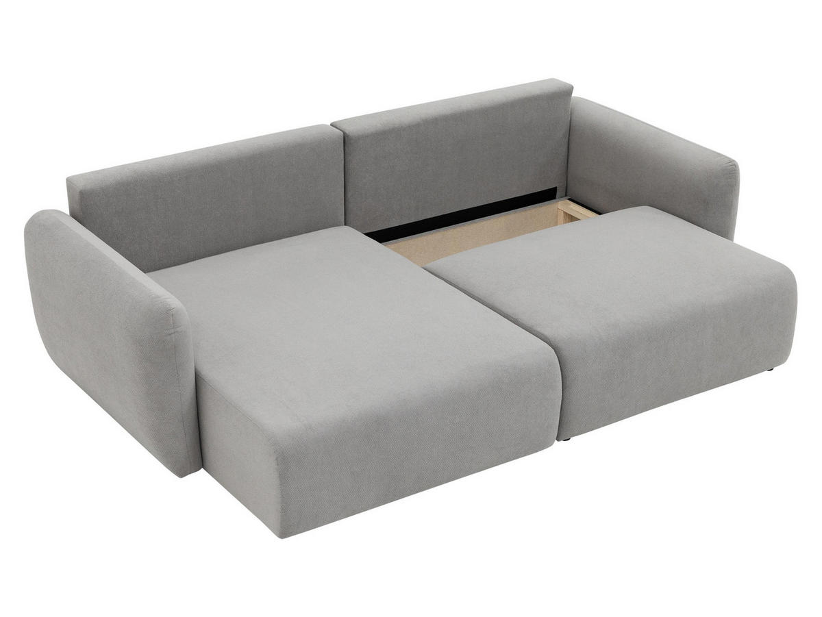 ECKSOFA Goya Slim - Schwarz/Rosa, Holz/Kunststoff (234/140cm) - MIRJAN24