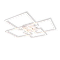 LED-DECKENLEUCHTE Gallegos 72.4/72.4/7.3 cm - Weiß, Metall (72.4/72.4/7.3cm) - Nettlife