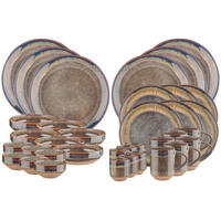 KOMPLETTSERVICE Genesis - 36er-Set - Basalt - Braun, Keramik (1/1/1cm) - Björn