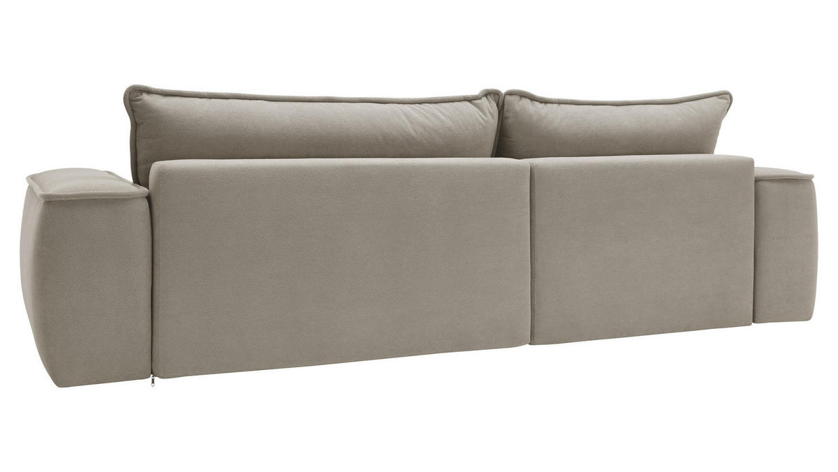 ECKSOFA Sandby - Beige/Schwarz, Holz/Kunststoff (283/168cm) - MIRJAN24