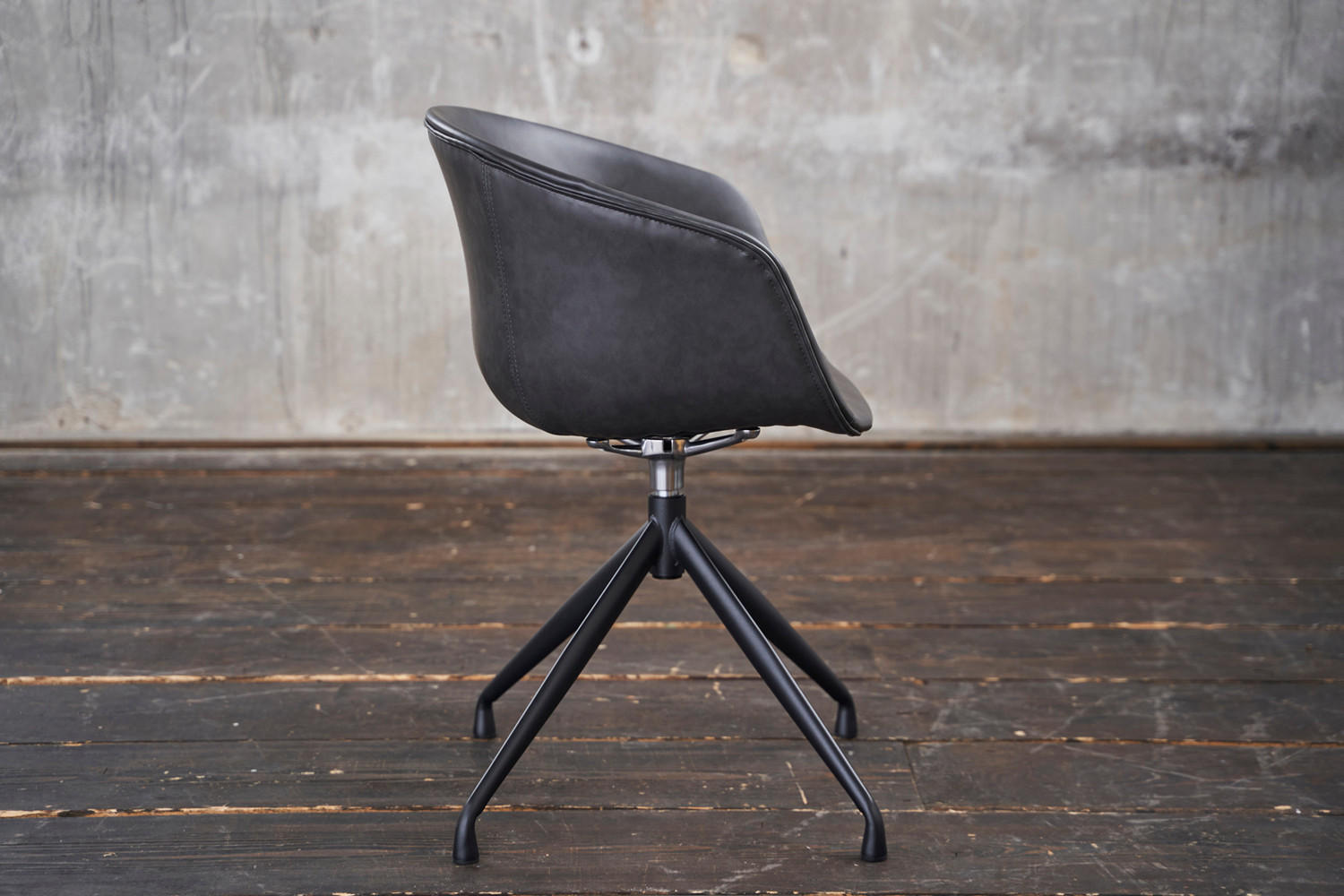 DREHSTUHL DANI Grau Kunstleder - Grau, Leder (60/81/54.5cm) - KAWOLA