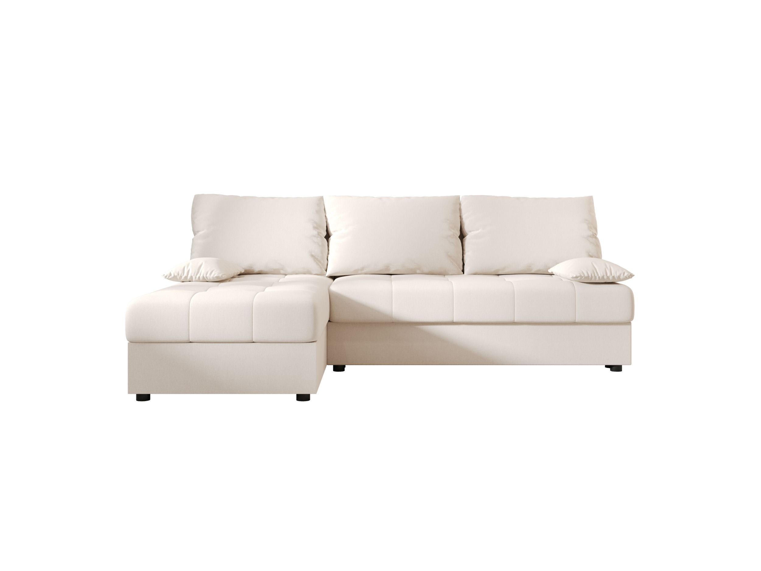ECKSOFA MOS L Cosmic 10 Links mit Schlaffunktion - Beige, Textil (200/143cm) - Bedante