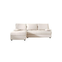 ECKSOFA MOS L Cosmic 10 Links mit Schlaffunktion - Beige, Textil (200/143cm) - Bedante