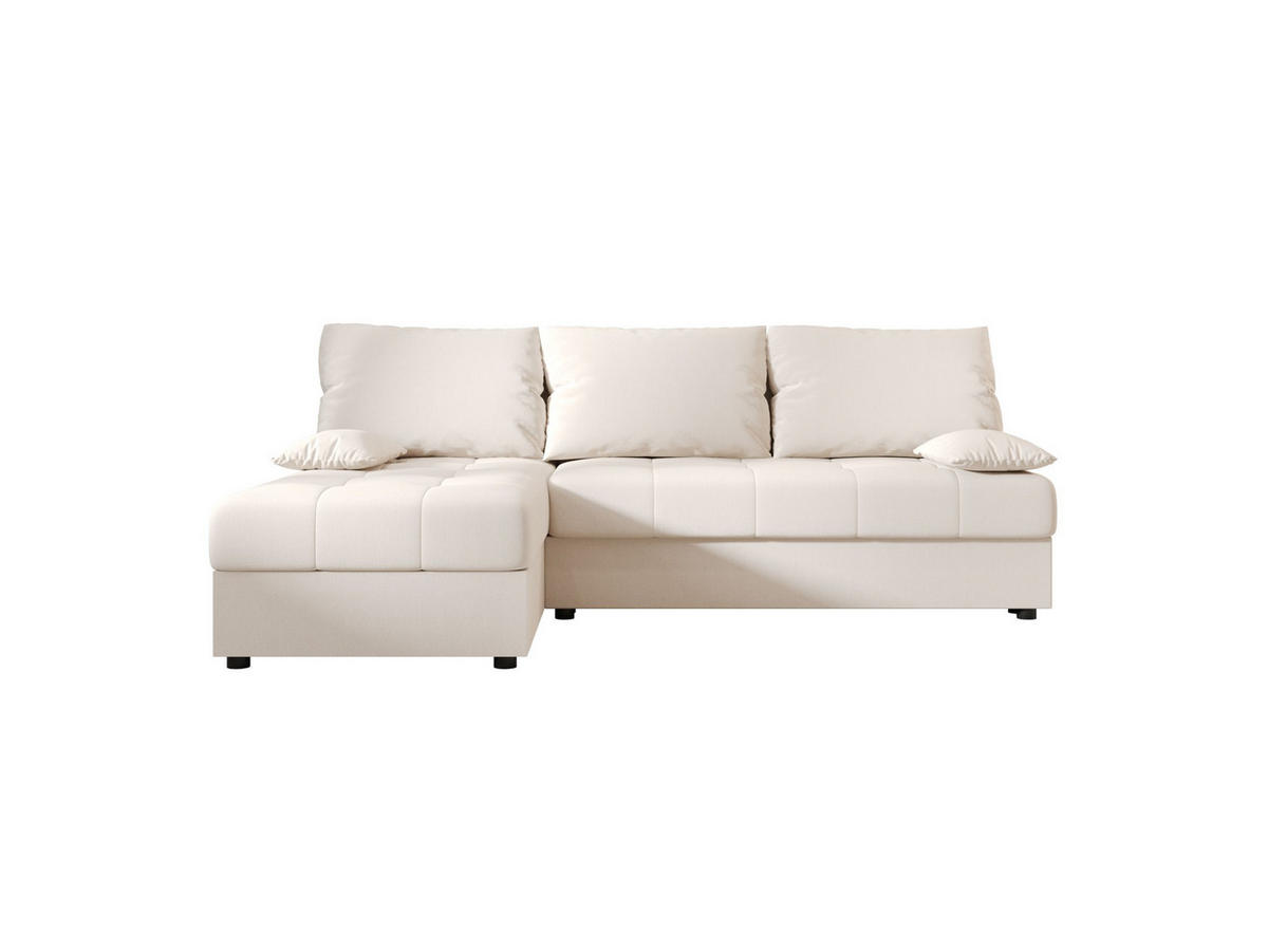 ECKSOFA MOS L Cosmic 10 Links mit Schlaffunktion - Beige, Textil (200/143cm) - Bedante