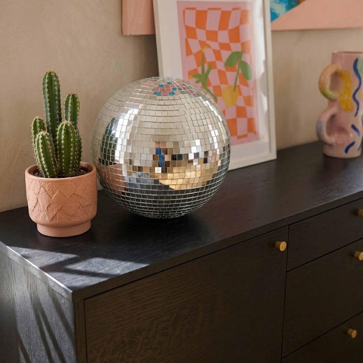 SIDEBOARD, Schwarz - Schwarz, Holz (150/75/40cm) - Oviala