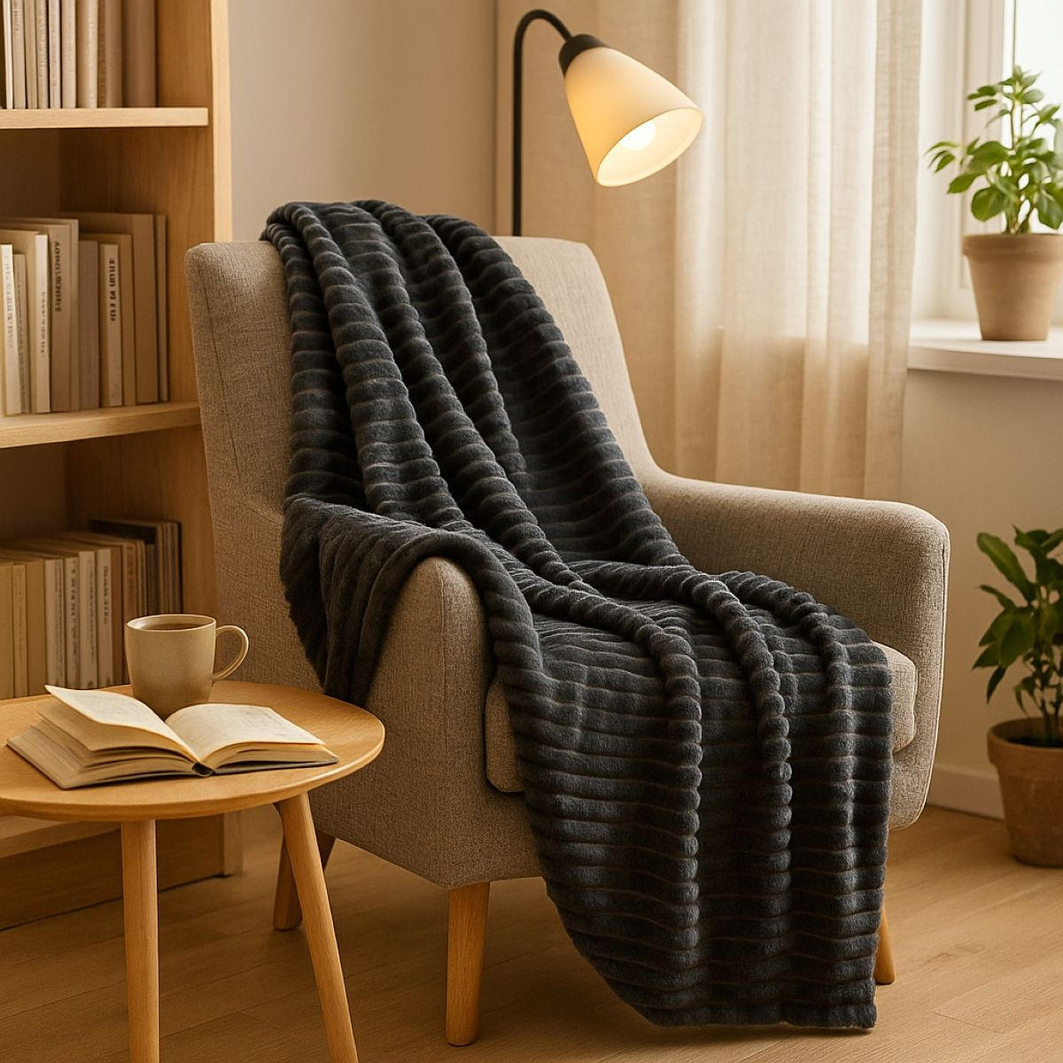 FLANELLDECKE 160/130 cm - Grau, Textil (160/130cm) - Home Styling Collection