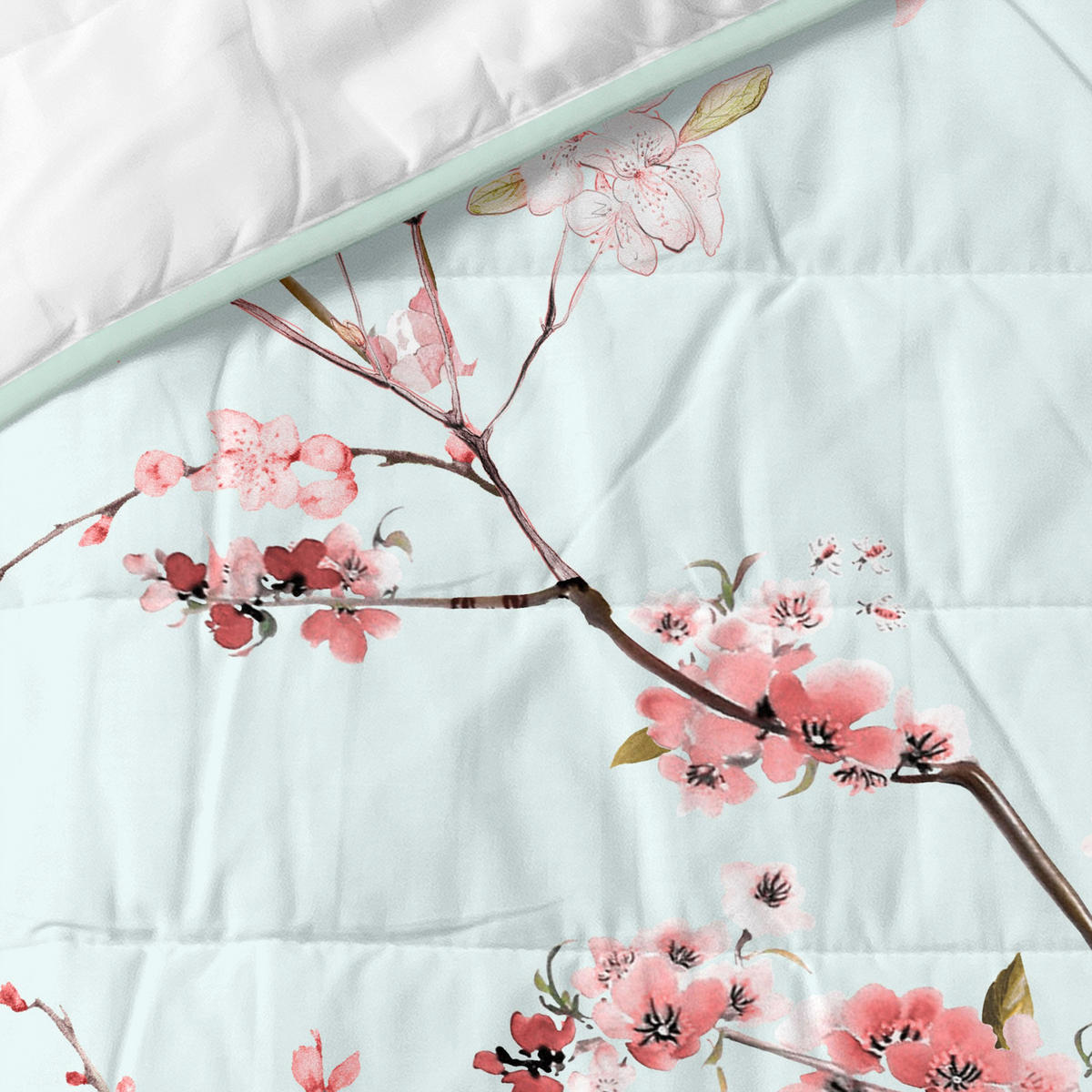 TAGESDECKE chinoiserie 180x260 cm (bett 80/90/105) mehrfarbig - Multicolor, Textil (180/260cm) - Happy Friday