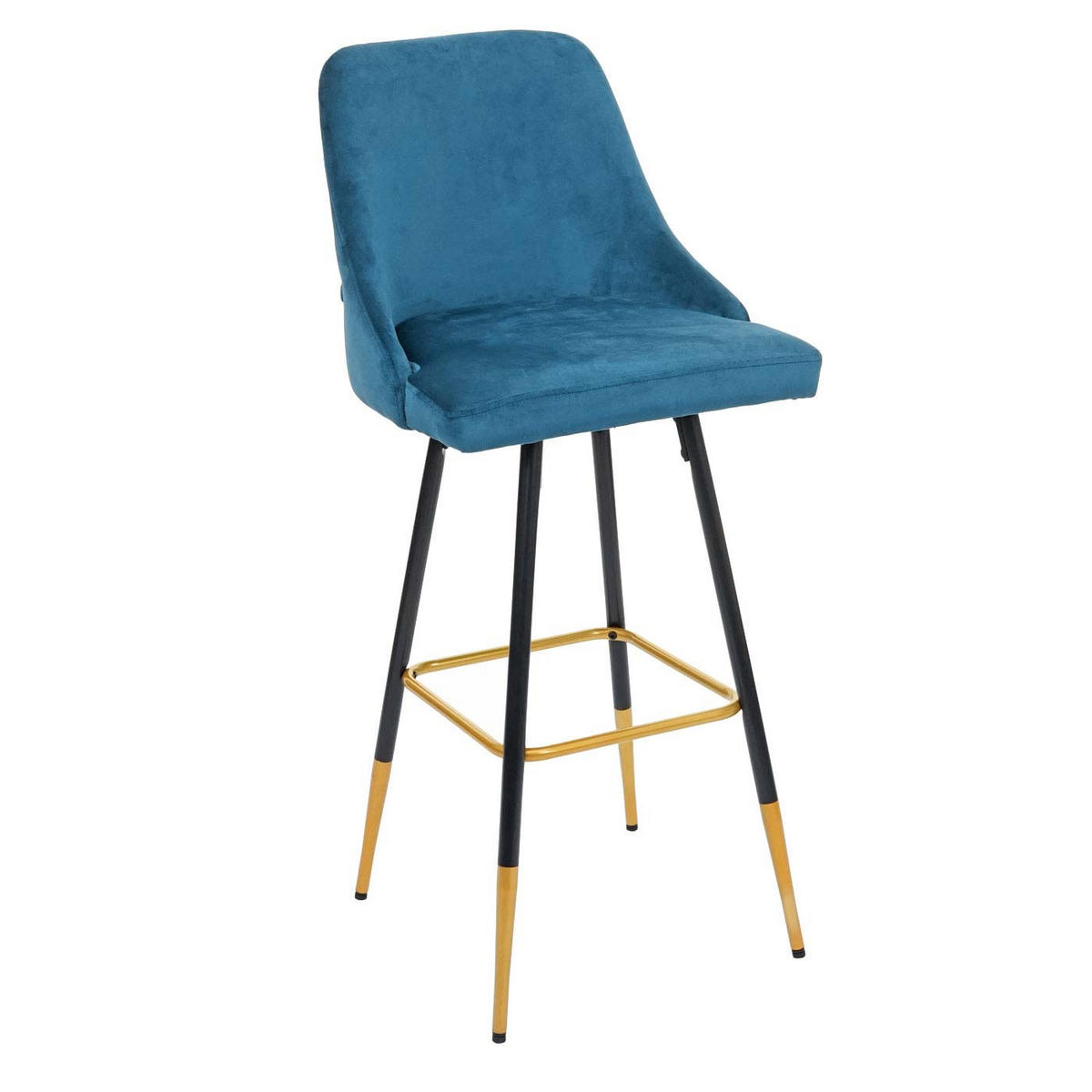 BARHOCKER Petrol 2er-Set - Petrol, Textil (47/110/50cm) - MCW