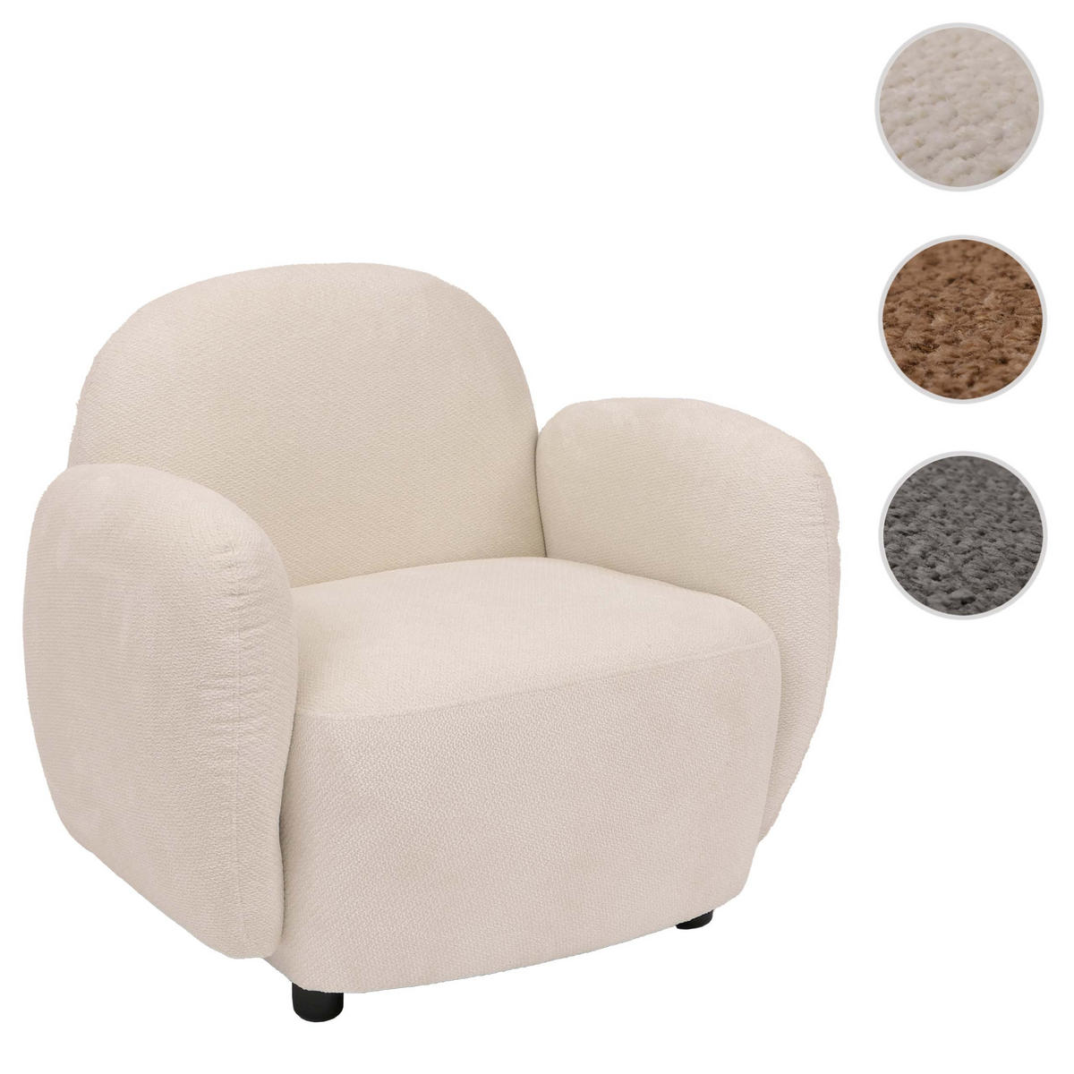 SESSEL Creme - Creme, Textil (86/77/56cm) - MCW