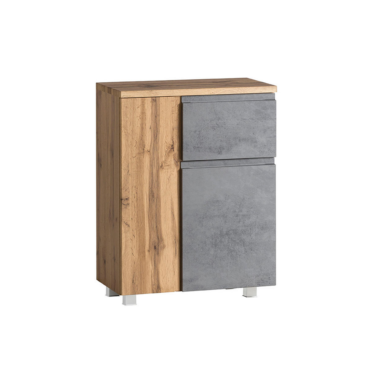 UNTERSCHRANK Vasto-03 - Grau, Holzwerkstoff (65/79/35cm) - Lomado