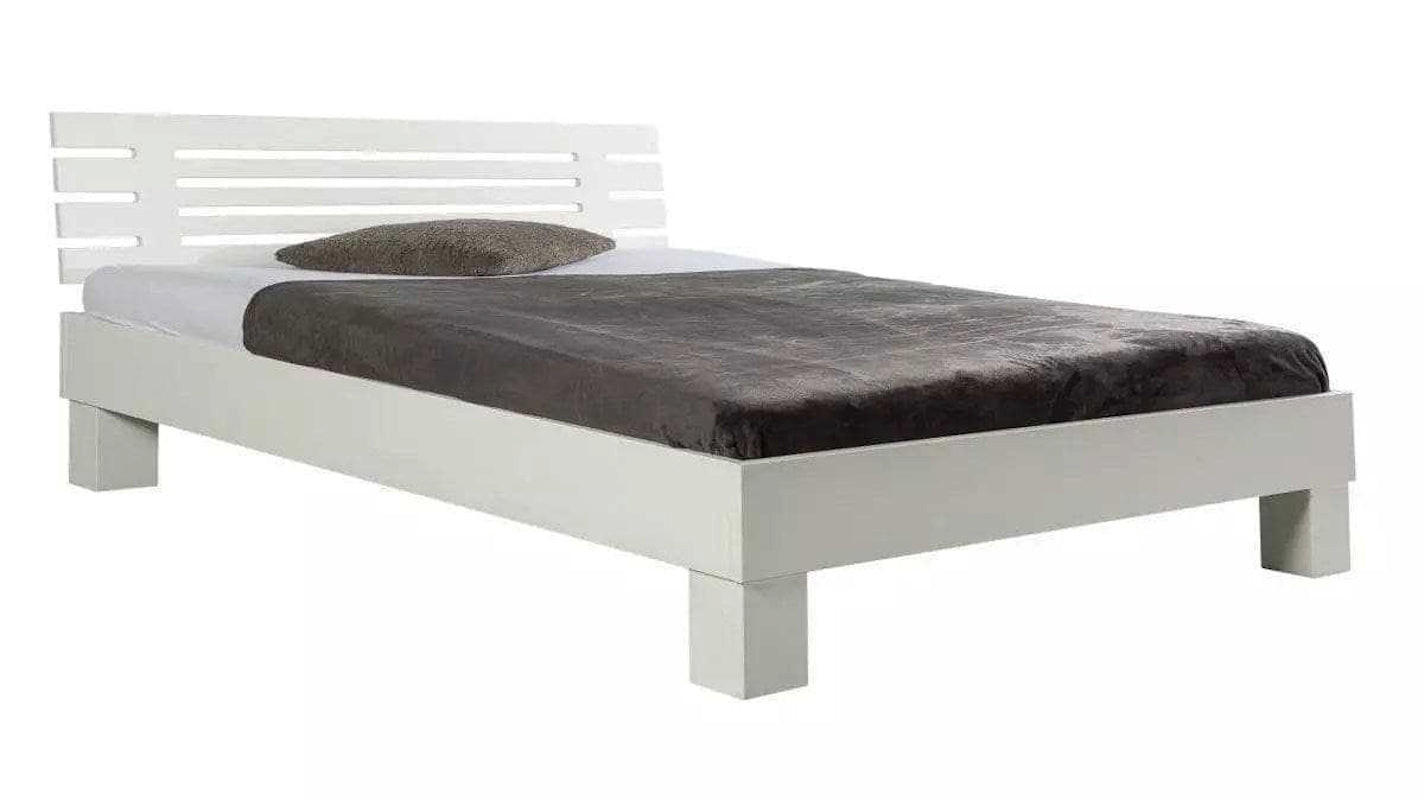 MASSIVHOLZBETT Basic 02 / 140 x 220 cm / buche-natur-geölt - Buchefarben, Holz (140/220cm) - BED BOX