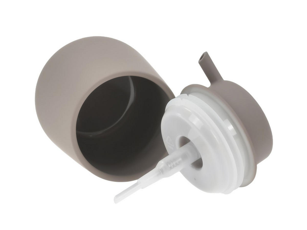 BAD ACCESSOIRES SET Nova ONE 3tlg. taupe - Braun, Kunststoff (23/29/23cm) - Zone Denmark