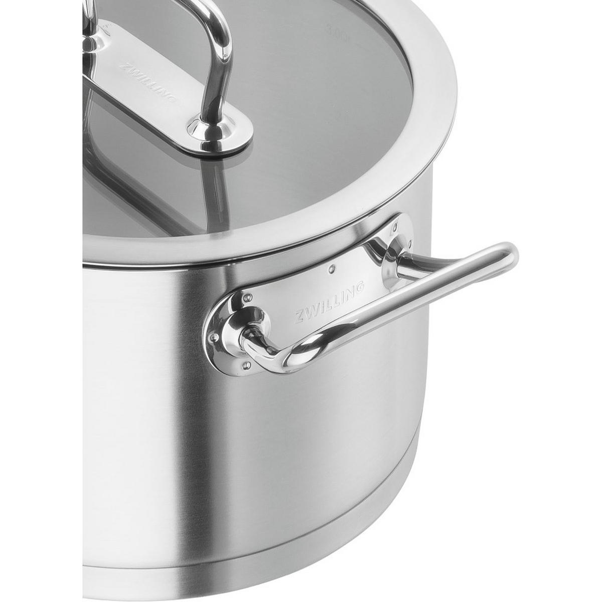 TOPF Silber 36.1/25.8/22.8 cm 651242400 - Silberfarben, Metall (24cm) - Zwilling