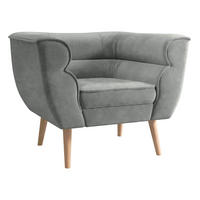SESSEL Bal 1 - Naturfarben/Grau, Holz/Textil (82/75/74cm) - MIRJAN24