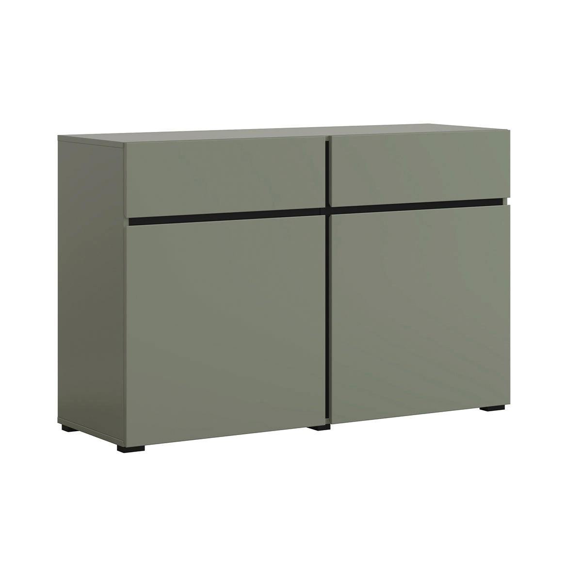 SIDEBOARD Lilia Grün - Grün, Holzwerkstoff (119/78/40cm) - Petits-meubles