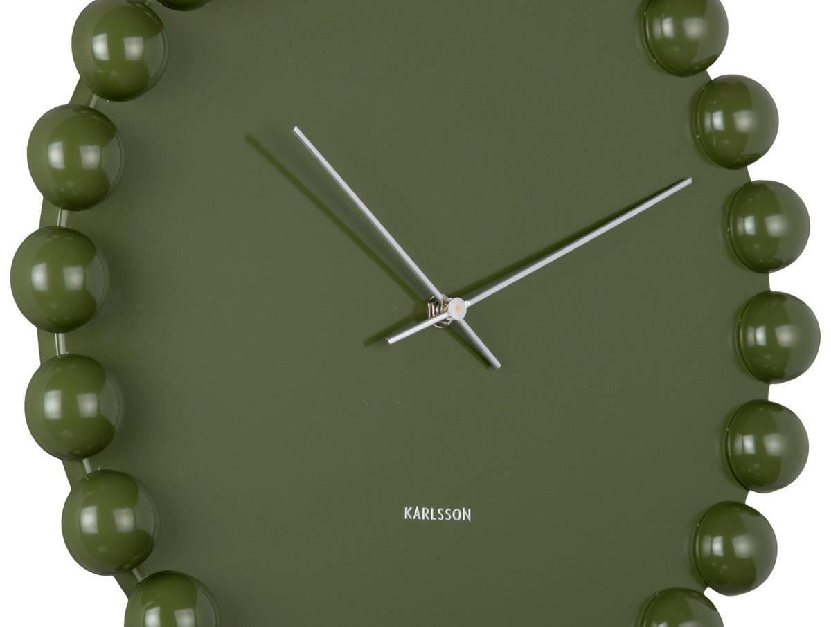 WANDUHR Cadiz Dotty - Grün - Grün, Metall (40/40/4.5cm) - Karlsson