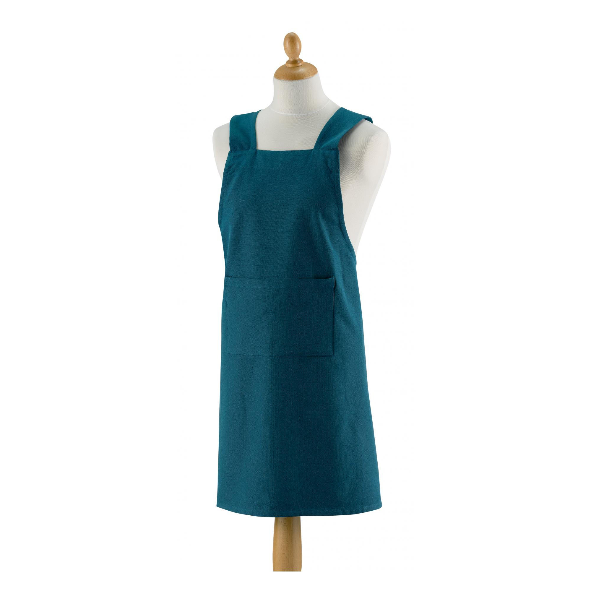 KÜCHENSCHÜRZE Gen pfau 120 x 85 cm - Blau, Textil (120/85cm) - Winkler