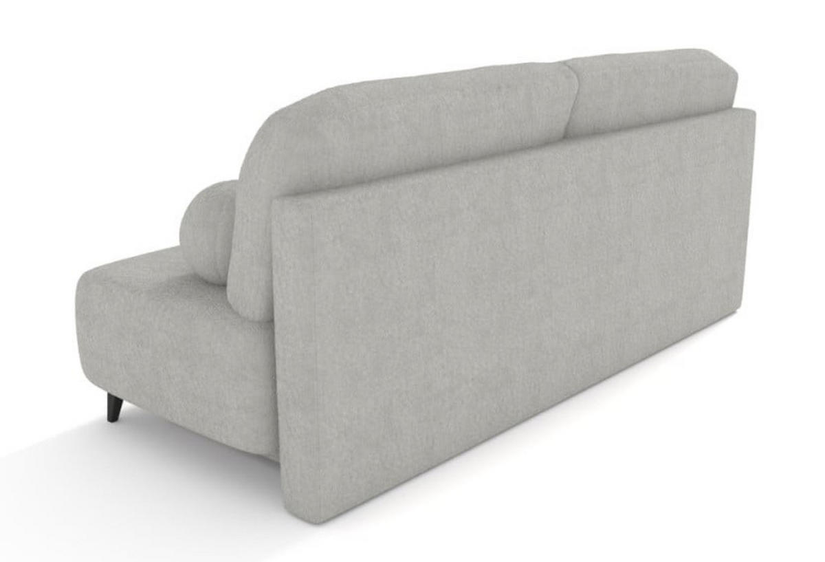 SITZSOFA Grau MIO Mit Schlaffunktion Boucle - Grau, Textil (198/90/86cm) - Sepro Meble