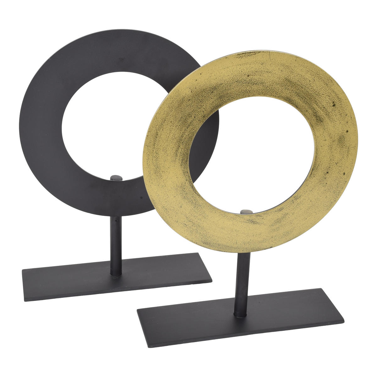 ORNAMENT Joris Schwarz - Schwarz, Metall (35/35/7cm) - LOFT42