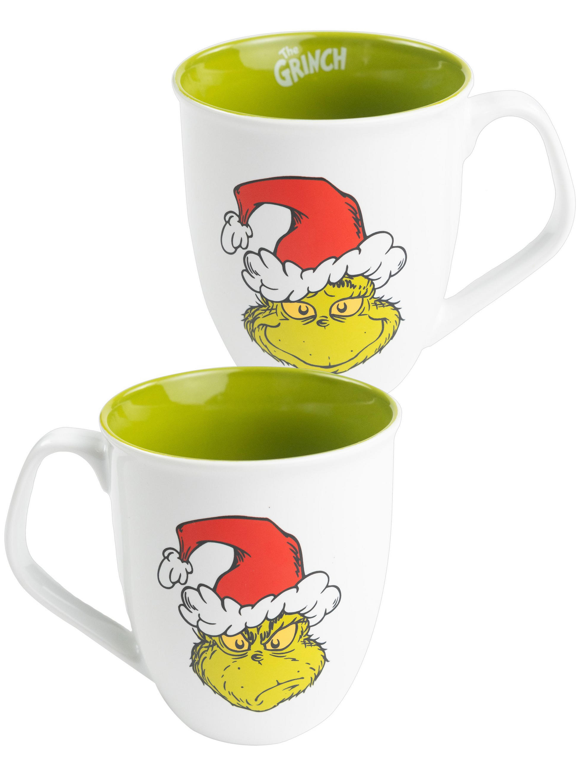 KAFFEEBECHER The Grinch Weiß/Grün 350 ml - Grün, Keramik (0.35L) - United Labels