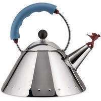 WASSERKESSEL Wasserkocher - 9093 - Blau - 2 Liter - von Micheal Graves - Blau, Metall (22cm) - Alessi