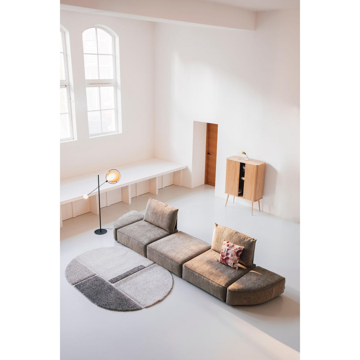 SOFA 4,5-SITZER Hunter Moss/ Grün - Grün, Textil (417/87/100cm) - Zuiver