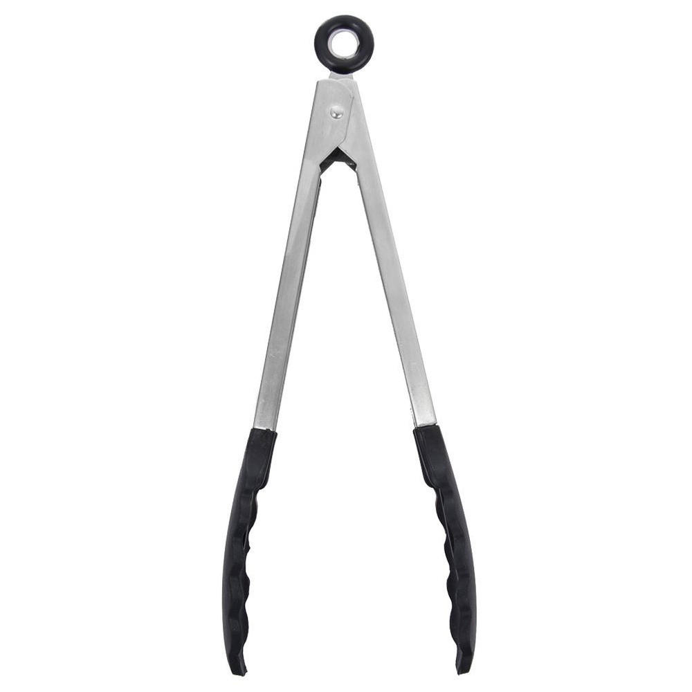 KÜCHENZANGE Stahl 27 cm - Silberfarben, Metall - Orion 