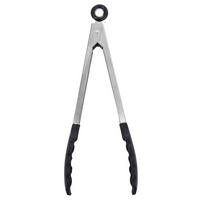 KÜCHENZANGE Stahl 27 cm - Silberfarben, Metall - Orion 