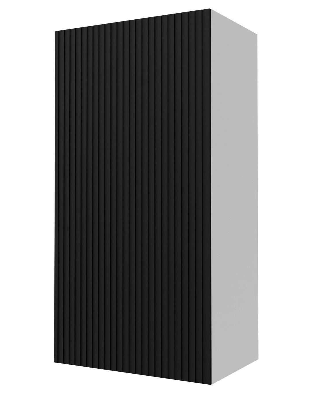 KÜCHENHÄNGESCHRANK Lamello W4/50 Schwarz Matt / Grau 50 / 32,5 / 96cm - Schwarz/Grau, Holz/Holzwerkstoff (50/96/32.5cm) - Feldmann-Wohnen