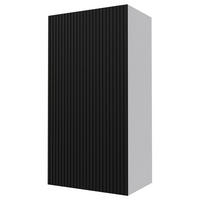 KÜCHENHÄNGESCHRANK Lamello W4/50 Schwarz Matt / Grau 50 / 32,5 / 96cm - Schwarz/Grau, Holz/Holzwerkstoff (50/96/32.5cm) - Feldmann-Wohnen