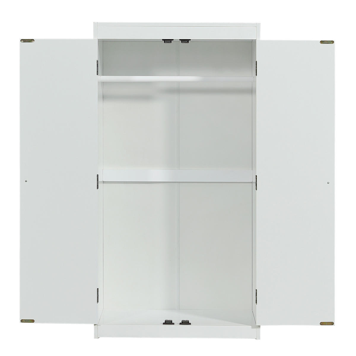 ETAGENBETT 90/200 cm in Weiß Kinderbett mit Rutsche, Tisch und Kleiderschrank - Weiß, Holz (90/200cm) - STILVORA