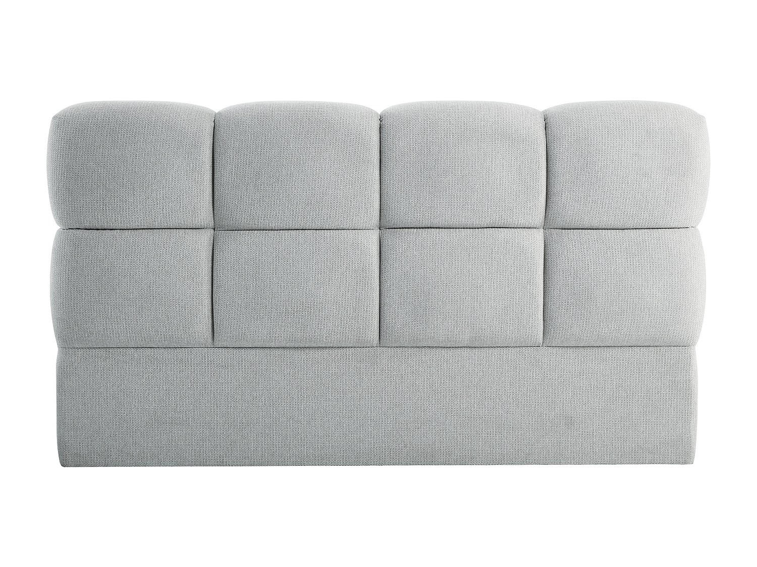 KOPFTEIL 140 cm - Strukturstoff - Hellgrau - DAMADO - Hellgrau, Textil (150/94/18cm) - Pascal Morabito