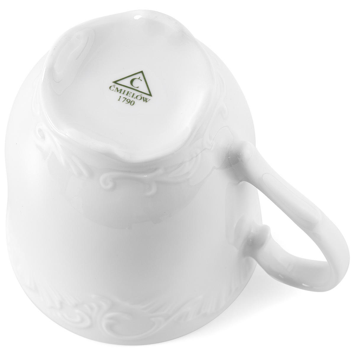 KAFFEETASSEN Cmielow Rococo 6-tlg - Weiß, Keramik (0.25L) - KONSIMO®
