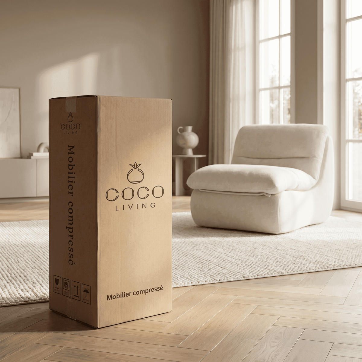 SESSEL Nuvia Weiß - Weiß, Textil (80/75/100cm) - COCO Living