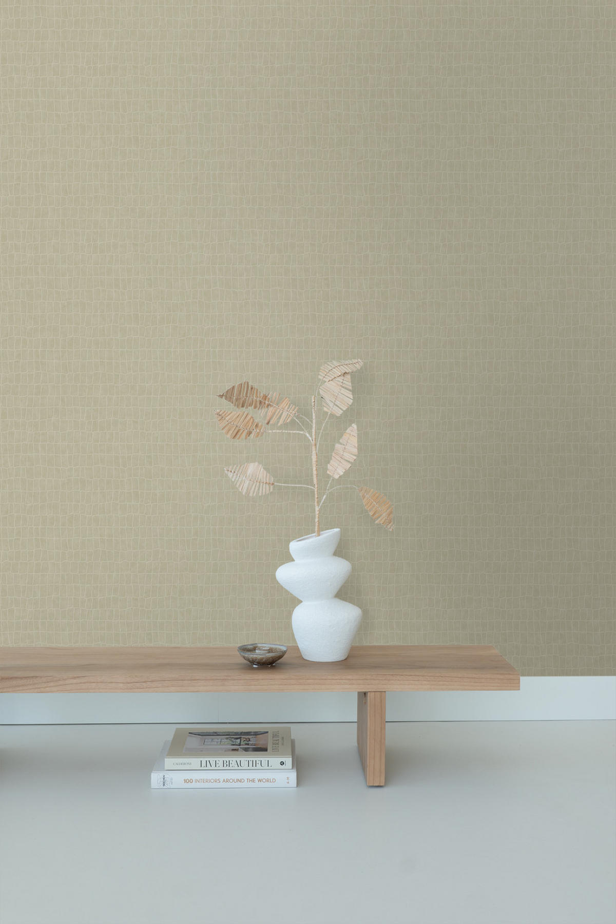 TAPETE Krokodil-Optik 53 cm x 10.05 m - Beige, Papier (53/1000cm) - ESTAhome