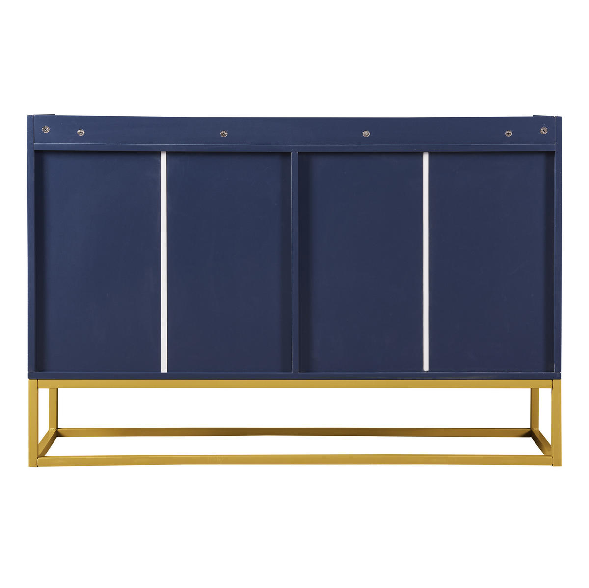 SIDEBOARD 120/30/80 cm in Marineblau, grifflos mit 4 Türen - Dunkelblau, Holzwerkstoff (120/80/30cm) - BEAOK