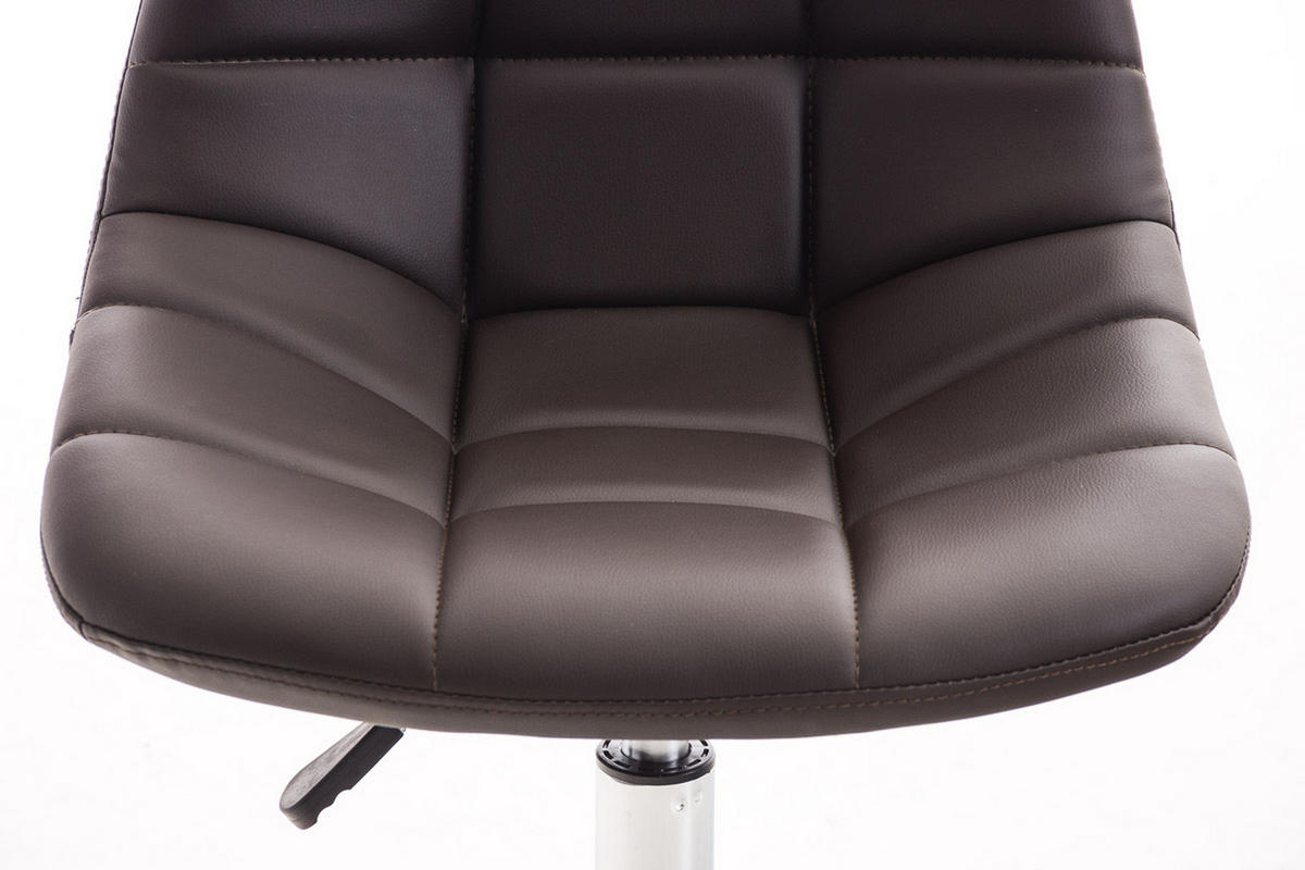 BÜROSTUHL Emily, Kunstleder Braun - Braun, Textil/Metall (55/91/55cm) - TPFLiving