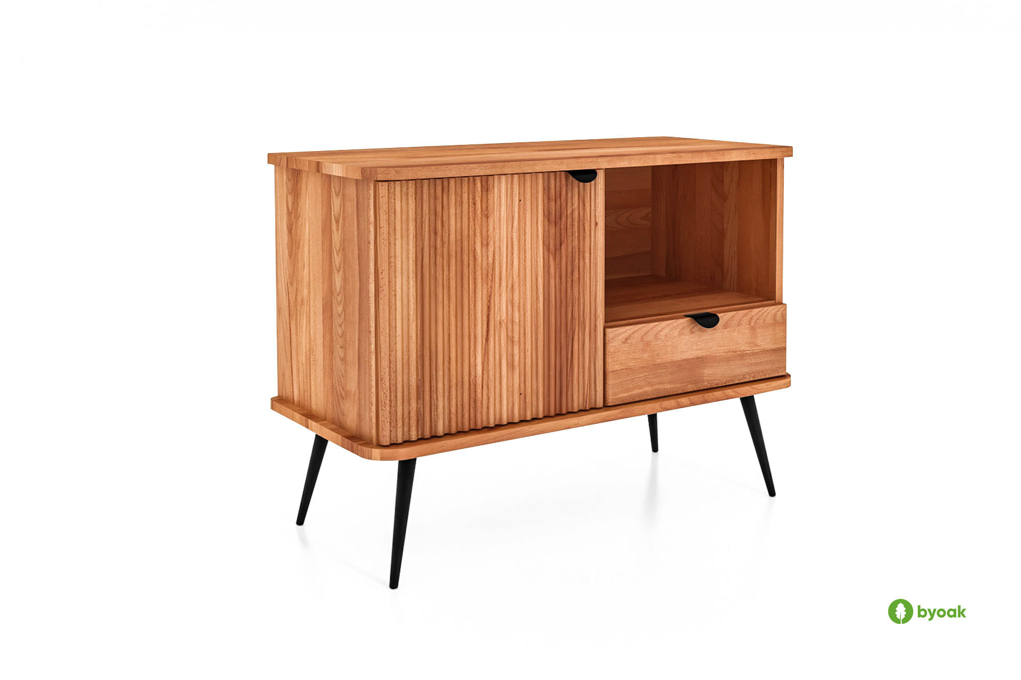 KOMMODE LINA - Kernbuche, Holz (97/72/46cm) - byoak