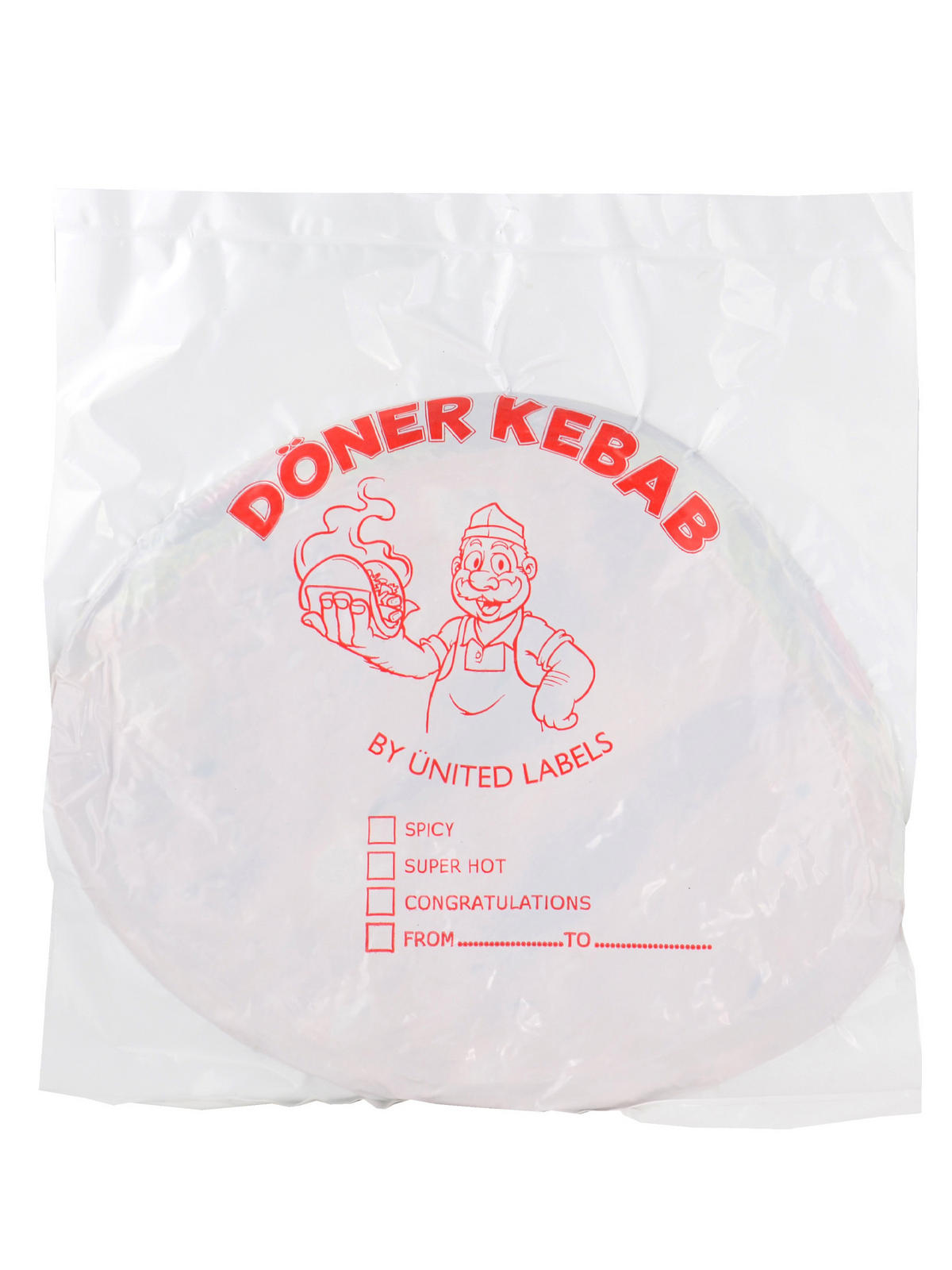 ZIERKISSEN Döner Kebab Dönertasche 40 x 30 cm - Multicolor, Textil (30/40/10cm) - United Labels