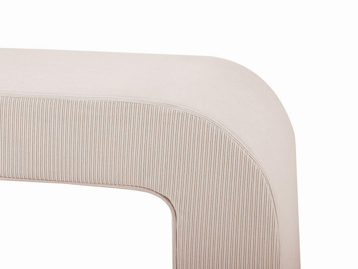 SITZBANK - 110 cmcm x 41 cmcm - Samt, Stoff - Cremefarben - CALVELO - Creme, Textil (110/46/41cm) - Vente-Unique