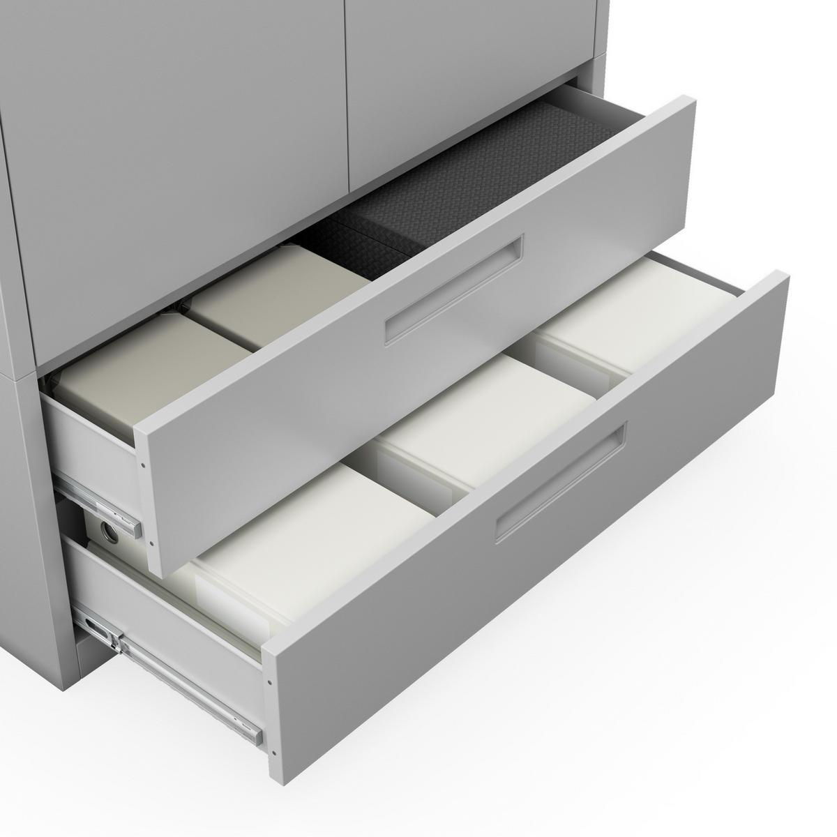 METALLSCHRANK Megan - Grau, Metall (90/195/40cm)