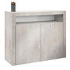 KOMMODE Denver Beton Oxid Optik - Hellgrau, Holzwerkstoff (107/88/35cm) - Vladon