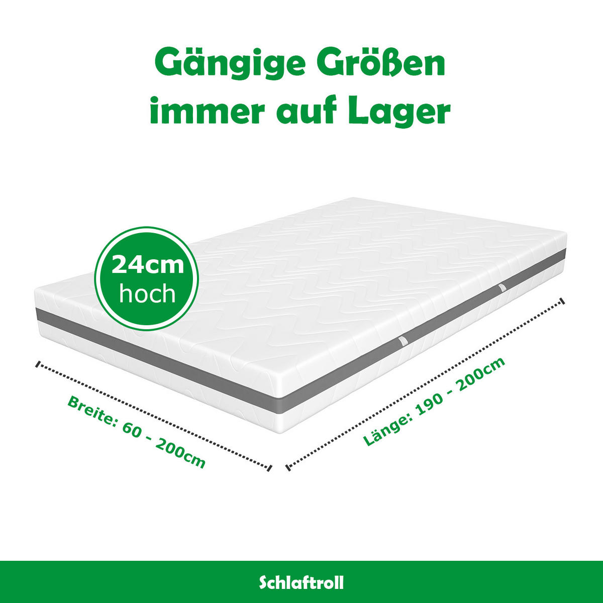 TASCHENFEDERKERNMATRATZE H3/H4 120x200 - Weiß, Textil (120/200cm) - Schlaftroll