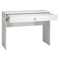 SCHMINKTISCH Darrby weiß 100 cm - Goldfarben/Weiß, Holzwerkstoff/Metall (40/100/79cm) - Selsey