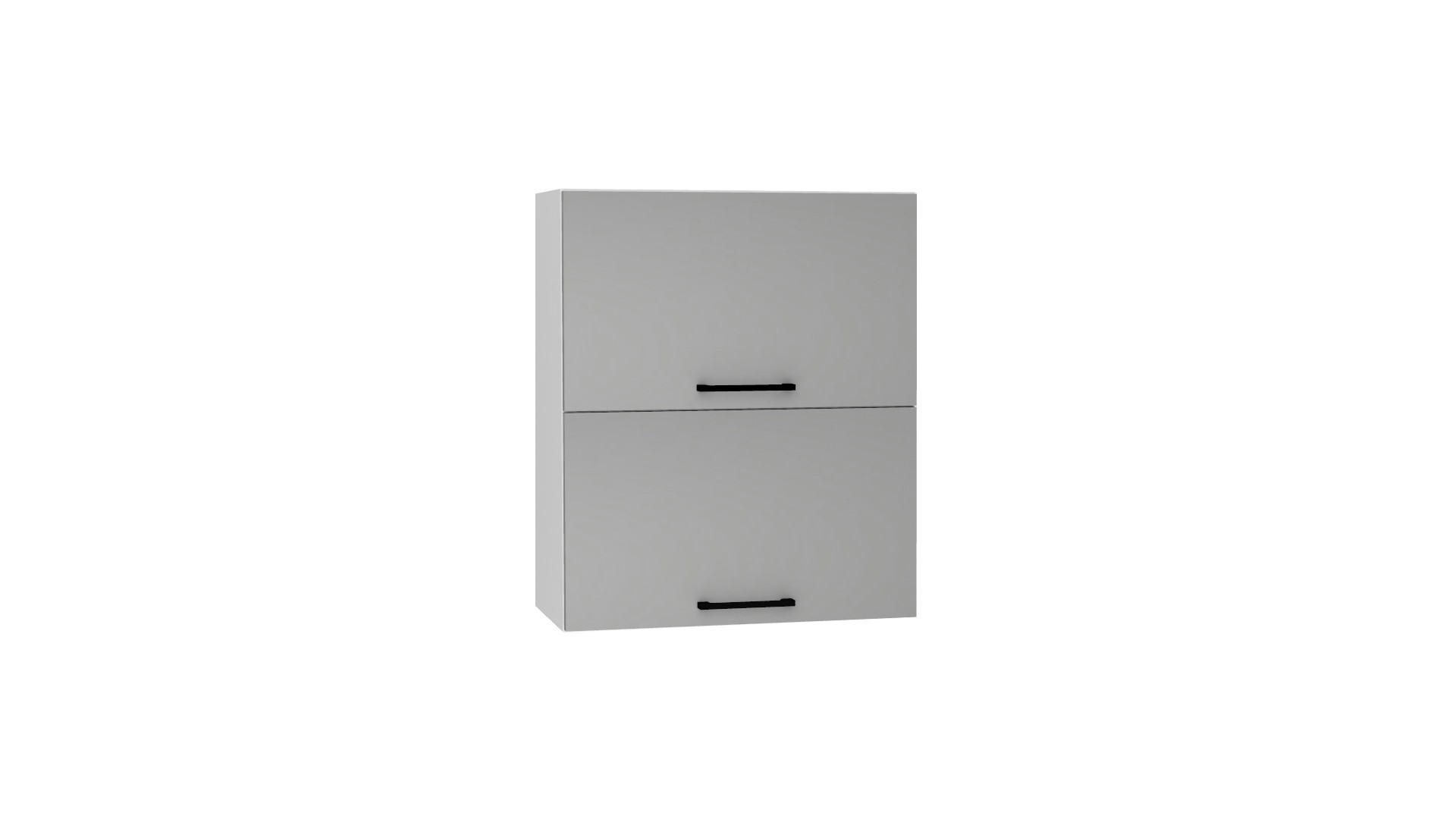 HÄNGESCHRANK W60GRF/2 - Morvex - Hochwertige Küchen Optik - Grau, Holz/Metall (60/72/30cm) - ROYAL24_MARKT