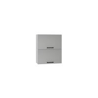 HÄNGESCHRANK W60GRF/2 - Morvex - Hochwertige Küchen Optik - Grau, Holz/Metall (60/72/30cm) - ROYAL24_MARKT