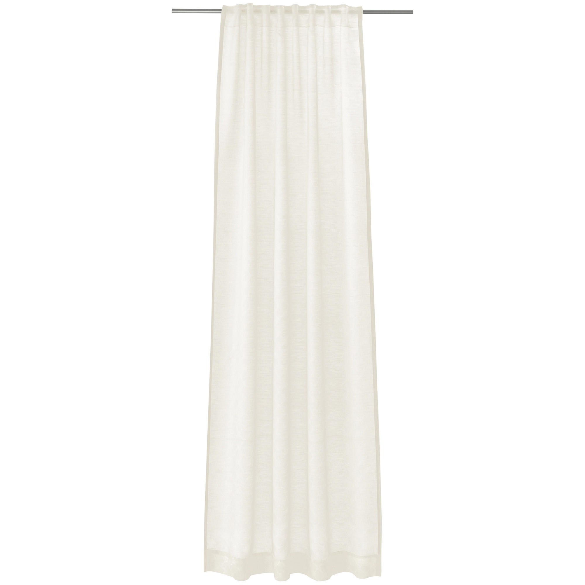 SCHLAUFENVORHÄNGE GLARE WEISS - 001 - Weiß, Textil (130/300cm) - Joop!